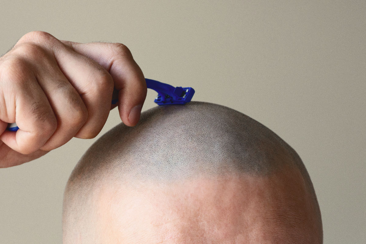 cómo afeitarte la cabeza