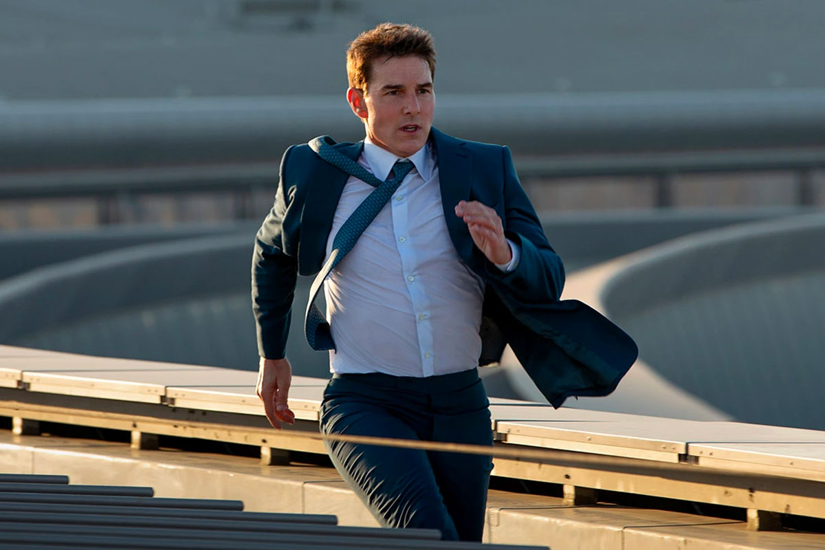 Tom Cruise corriendo en Misión Imposible