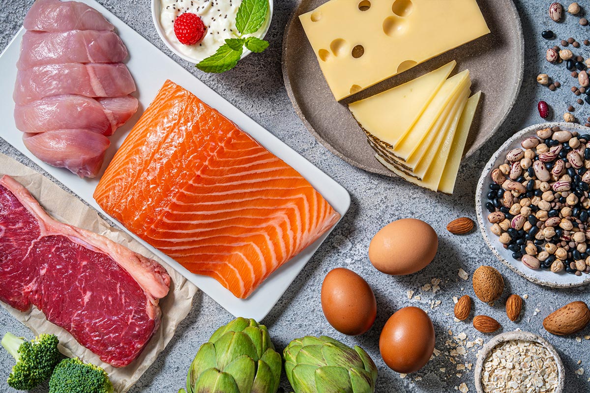 diferentes tipos de proteínas
