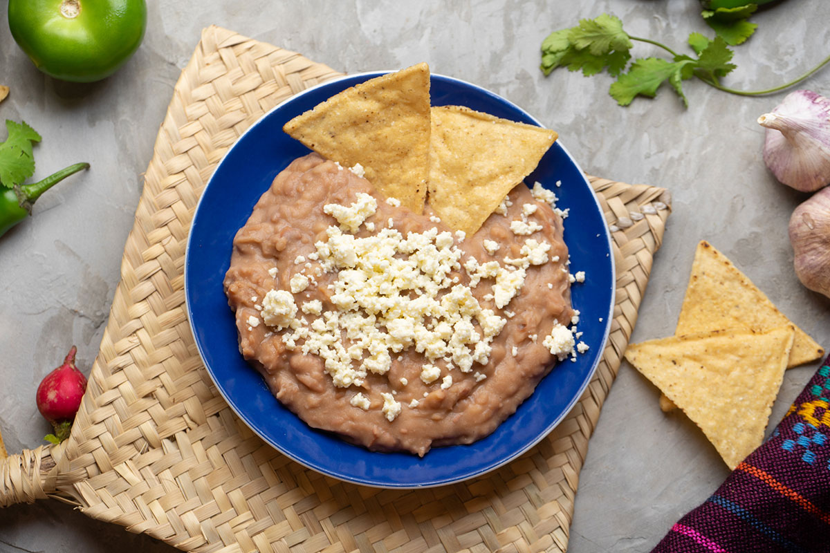 plato de frijoles