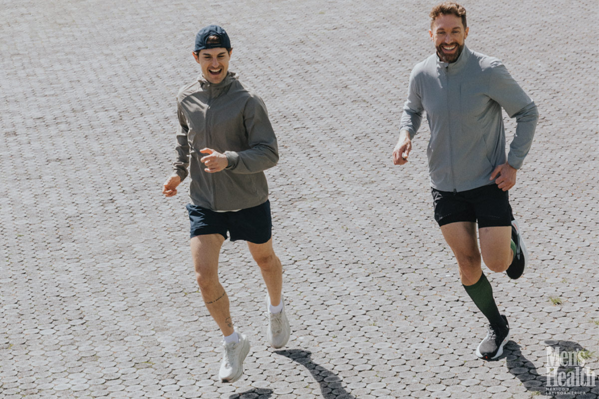 Patrick Loliger y Lucas Baldin corriendo