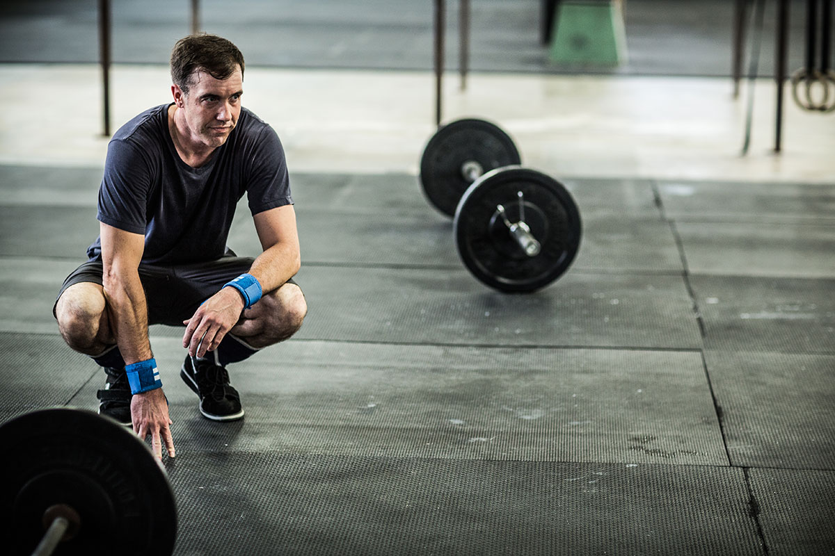 hombre en el gimnasio